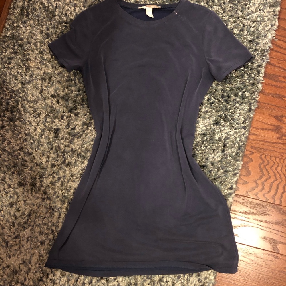 Forever 21 Steel Blue T Shirt Dress